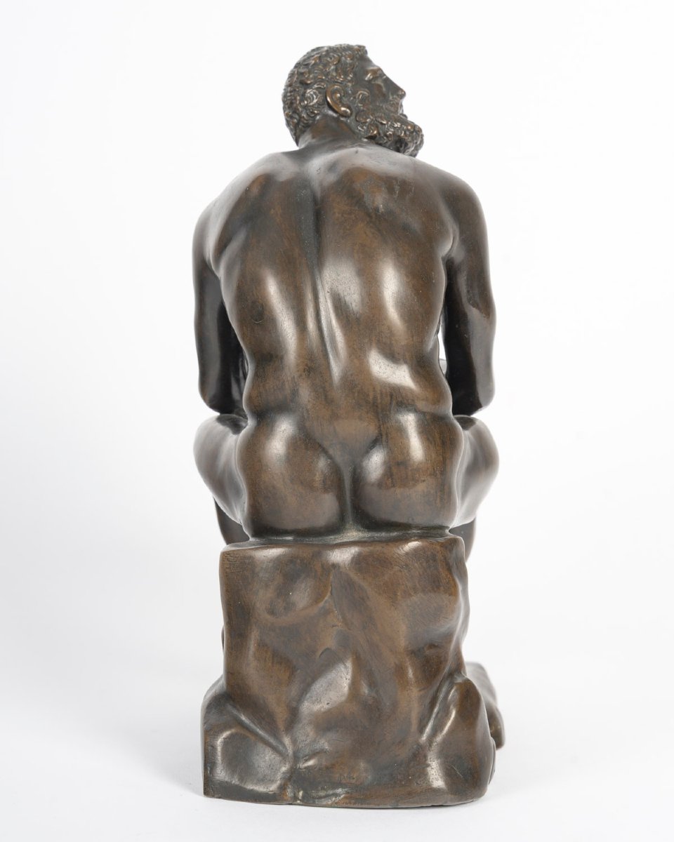 Grand Tour: The Boxer At Rest, Bronze, 19th.-photo-3