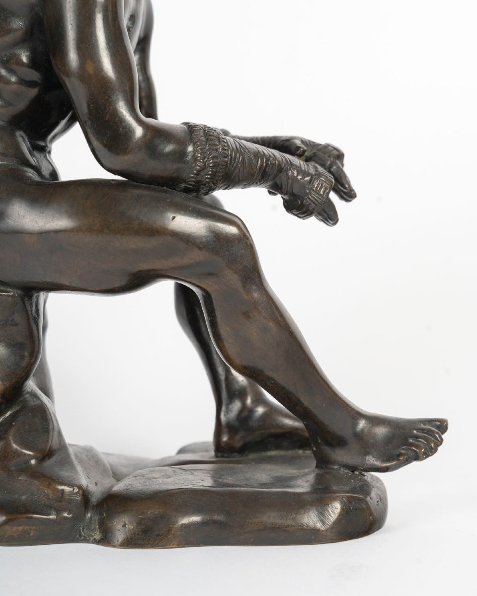 Grand Tour: The Boxer At Rest, Bronze, 19th.-photo-5