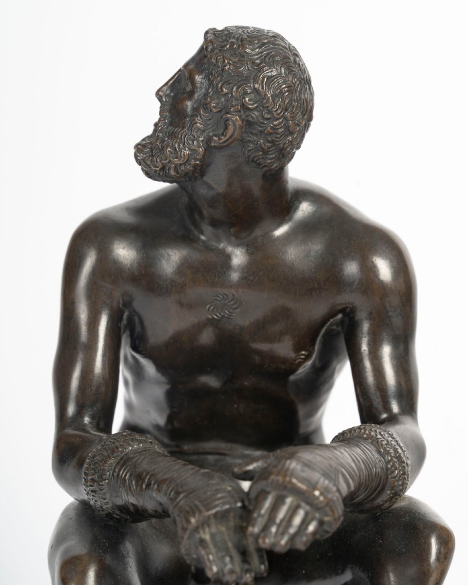 Grand Tour: The Boxer At Rest, Bronze, 19th.-photo-6