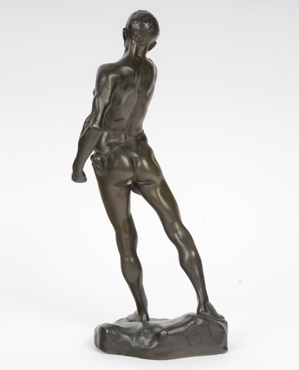 "the Strength": Bronze Sculpture Signed L. Madrassi-photo-3