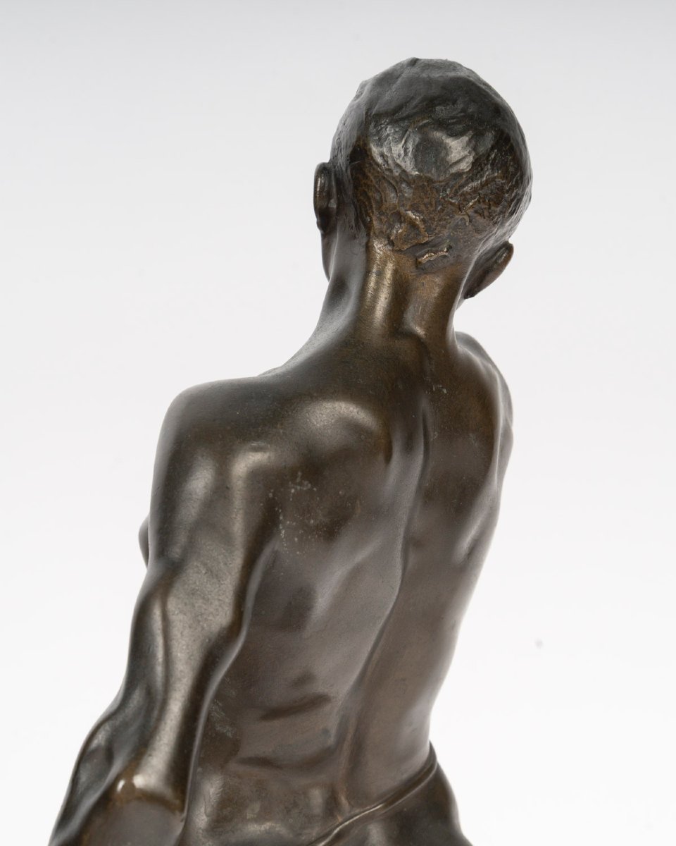 "the Strength": Bronze Sculpture Signed L. Madrassi-photo-5