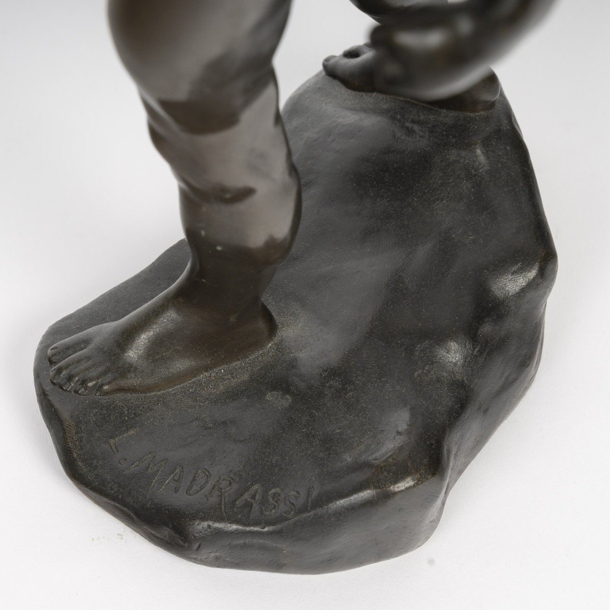 "the Strength": Bronze Sculpture Signed L. Madrassi-photo-7