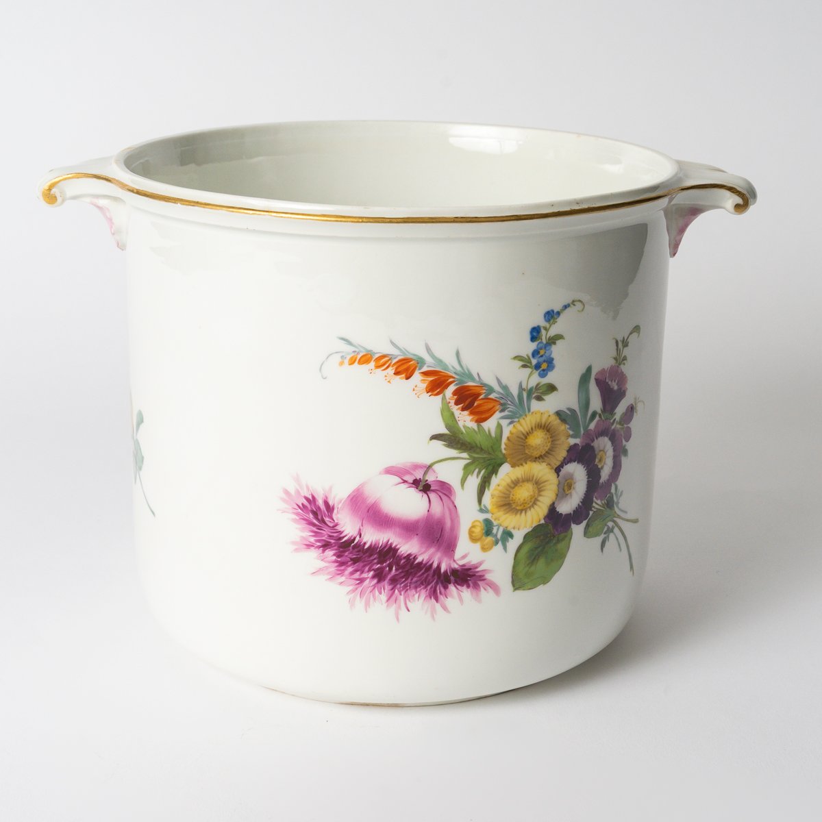 MEISSEN : rafraîchissoir à bouteille, 18e siècle-photo-2