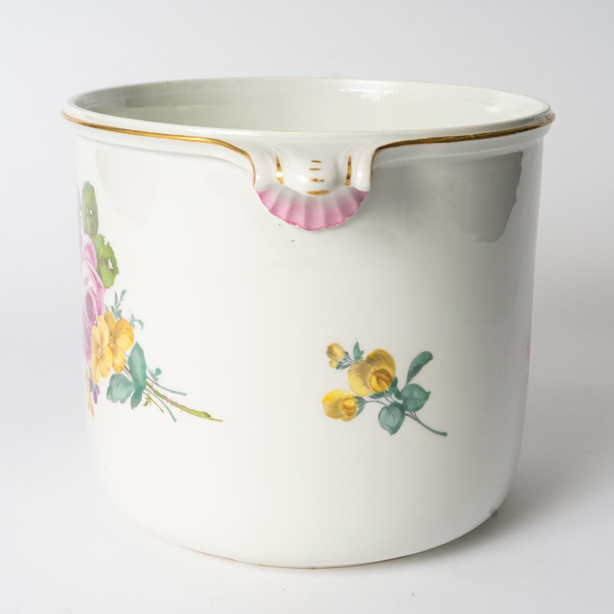 MEISSEN : rafraîchissoir à bouteille, 18e siècle-photo-3