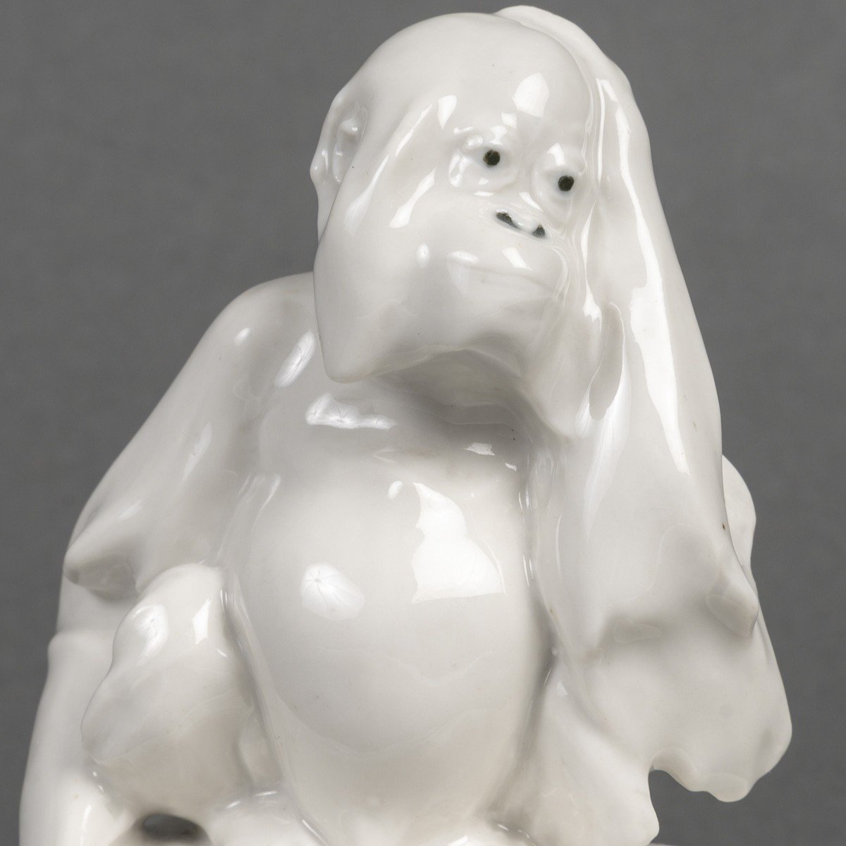 SANDOZ – Porcelaine de Paris : Singe penseur 1925.-photo-4
