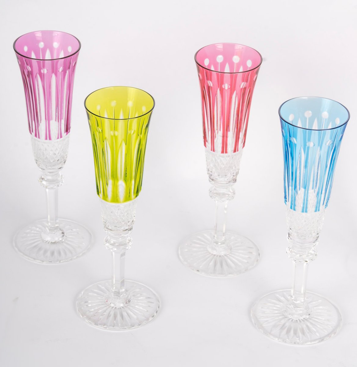 Cristallerie Saint-Louis – Modèle Tommy – Ensemble de 8 flûtes à champagne -photo-1