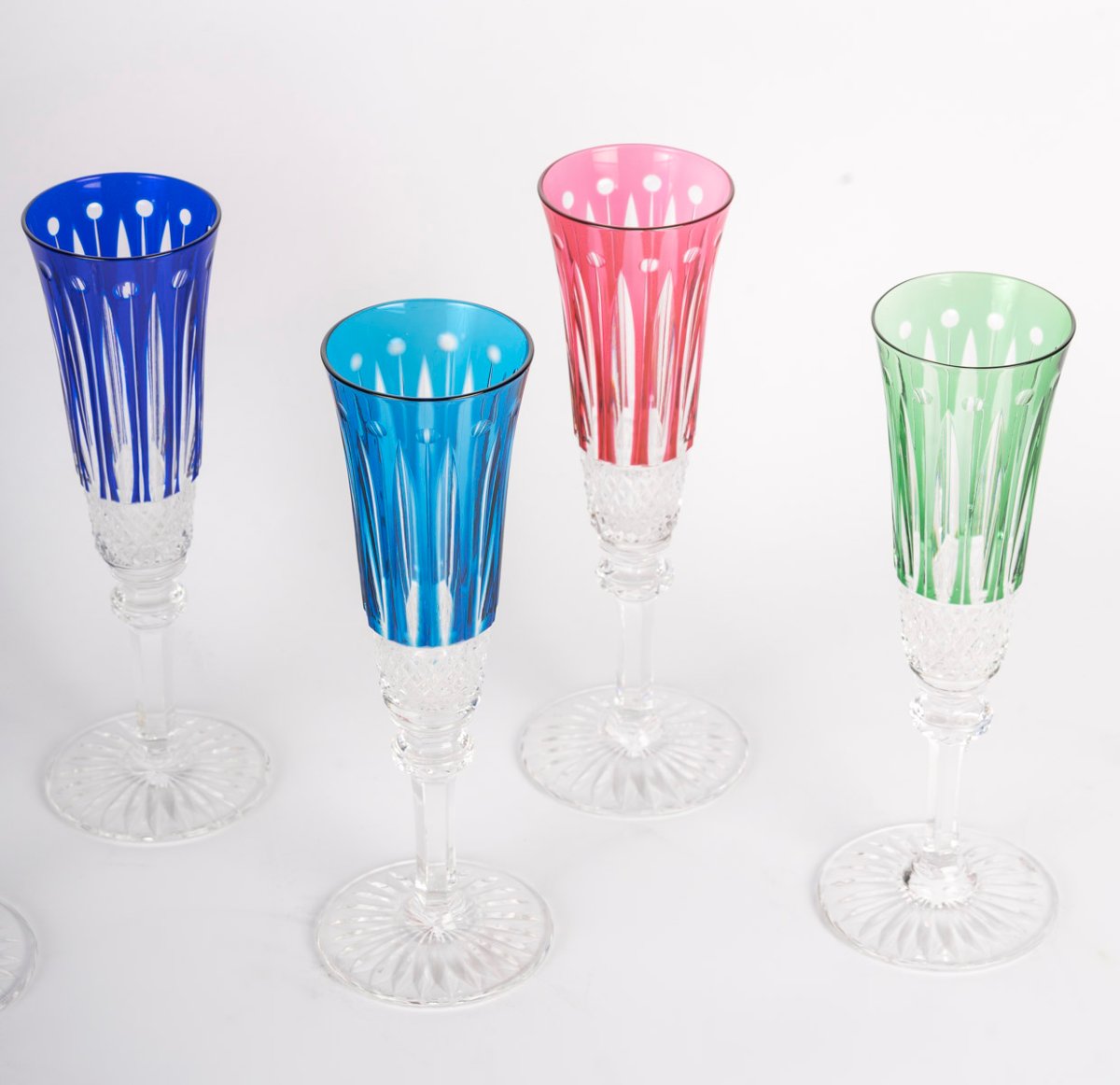 Cristallerie Saint-Louis – Modèle Tommy – Ensemble de 8 flûtes à champagne -photo-2