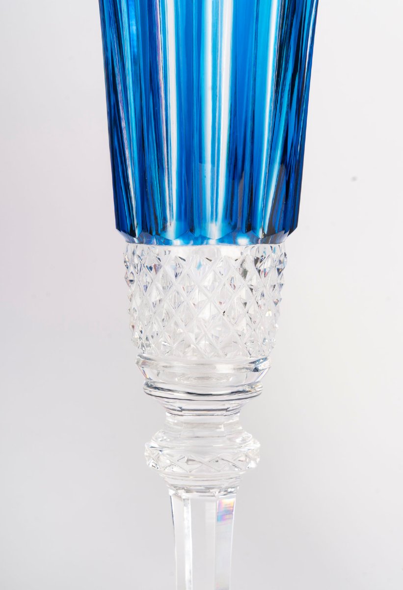 Cristallerie Saint-Louis – Modèle Tommy – Ensemble de 8 flûtes à champagne -photo-3