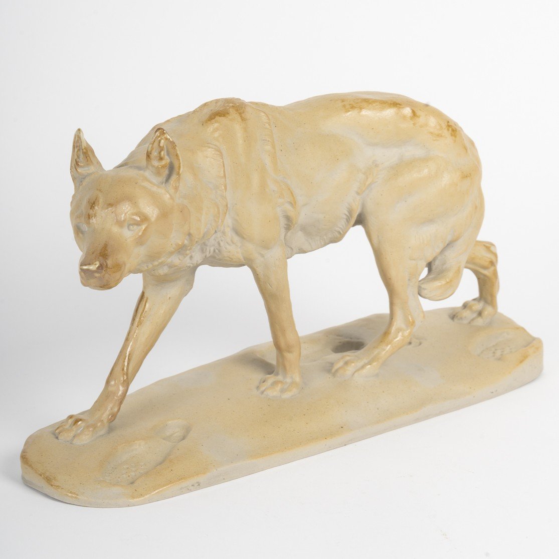 Sèvres Stoneware, 1932 - Walking Wolf, Charles Valton (1851-1918)-photo-2