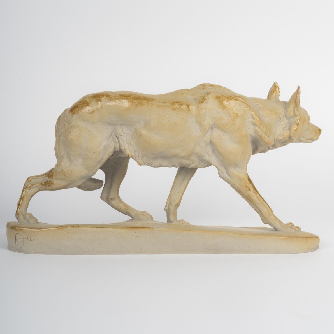 Sèvres Stoneware, 1932 - Walking Wolf, Charles Valton (1851-1918)-photo-1
