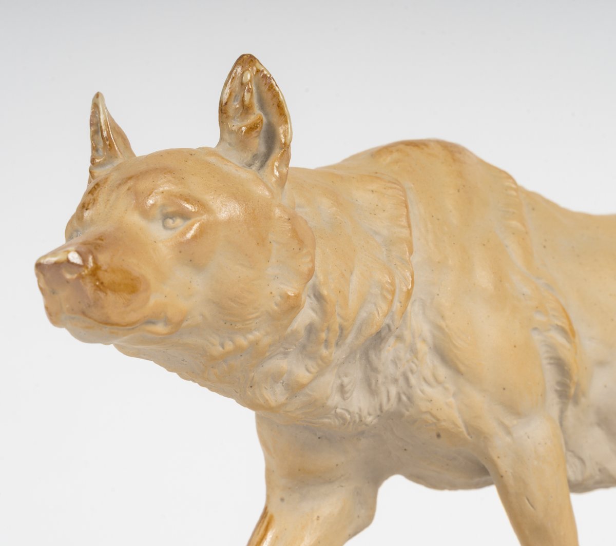 Sèvres Stoneware, 1932 - Walking Wolf, Charles Valton (1851-1918)-photo-4