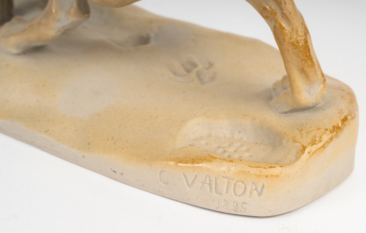 Sèvres Stoneware, 1932 - Walking Wolf, Charles Valton (1851-1918)-photo-6