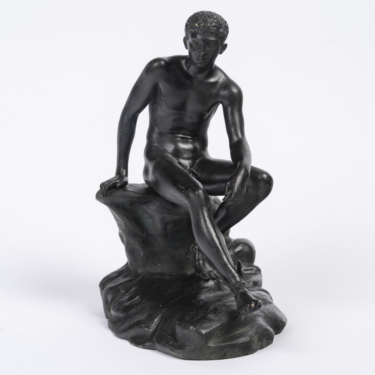 Hermes-mercury After An Ancient Model — Neapolitan Grand Tour Bronze, Ca. 1860 -photo-2