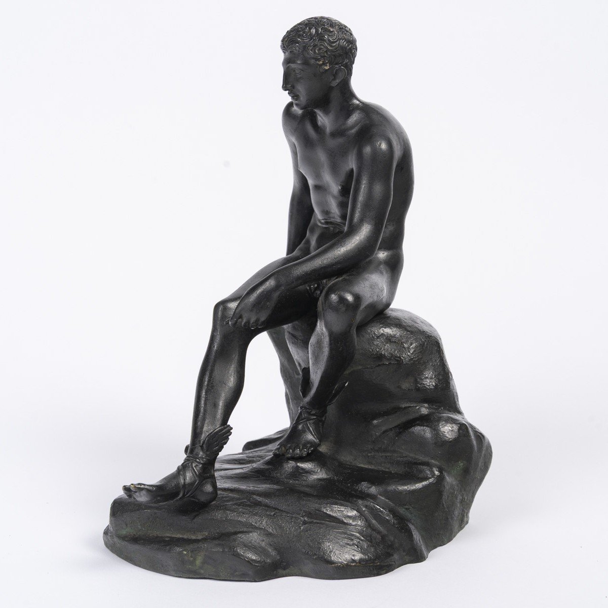 Hermes-mercury After An Ancient Model — Neapolitan Grand Tour Bronze, Ca. 1860 -photo-7