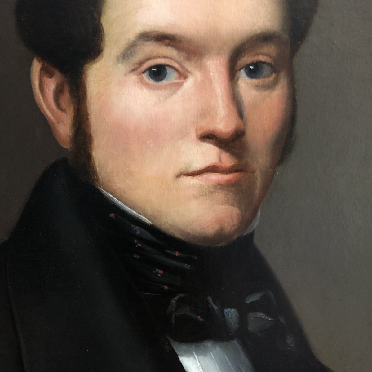 Portrait Of A Man, Restoration Period, Illegible Signature-photo-1