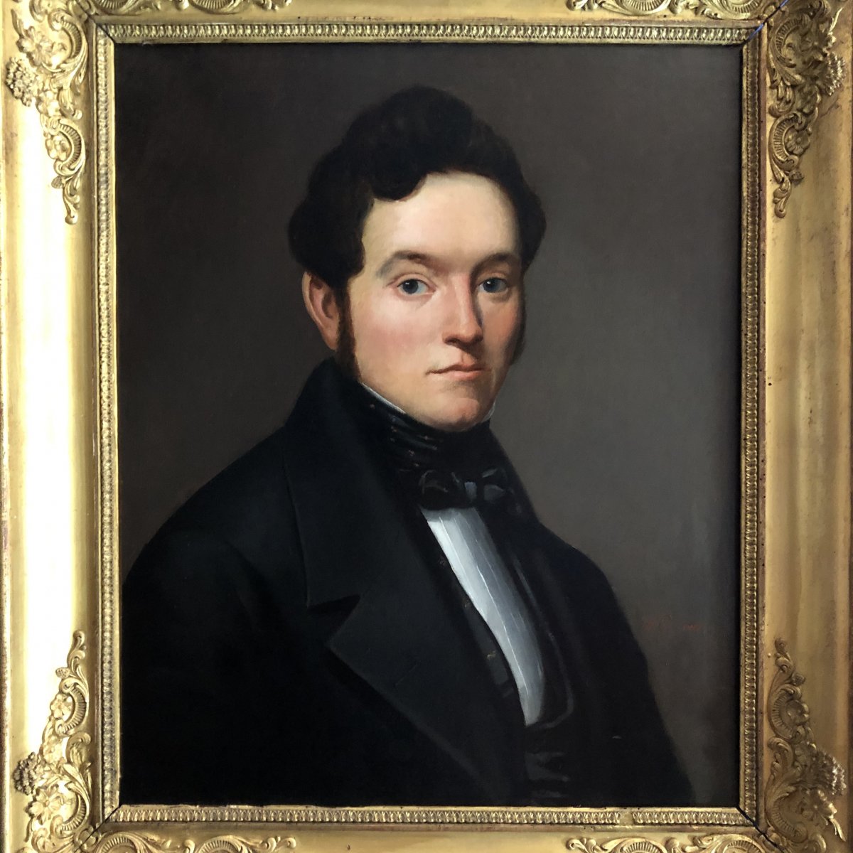 Portrait Of A Man, Restoration Period, Illegible Signature