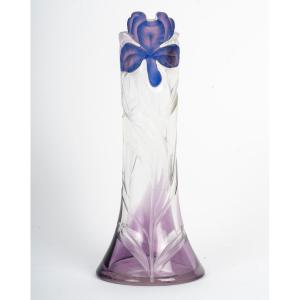  MOSER À KARLSBAD : VASE ART NOUVEAU 