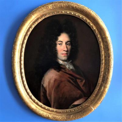 Ecole Fran&ccedil;aise&nbsp;: Portrait d'un beau jeune homme, &eacute;poque Louis XIV