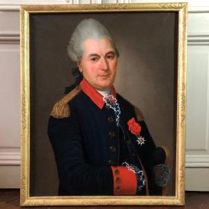 Military Officer: Colonel From The Louis XV Period, In His Frame