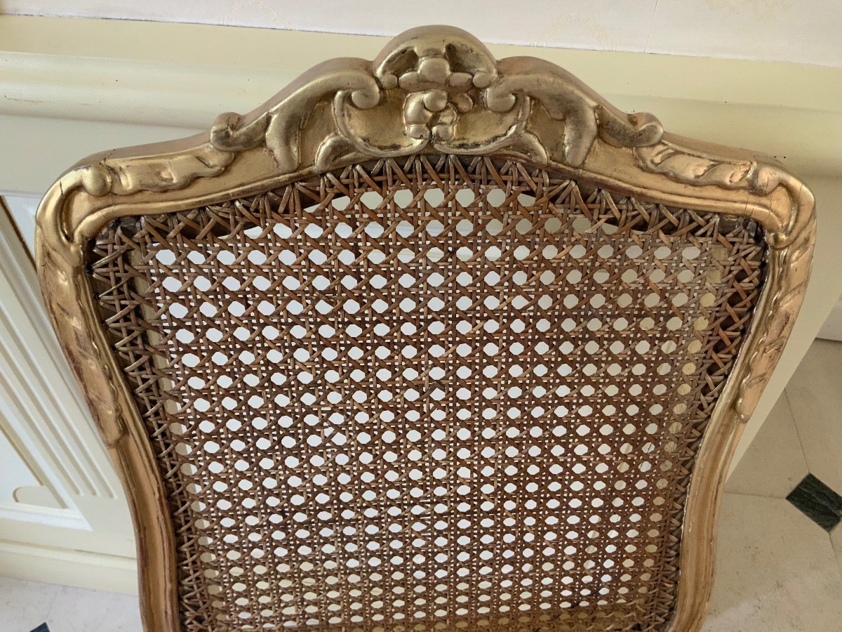 Lxv Period Chair In Golden Wood-photo-3