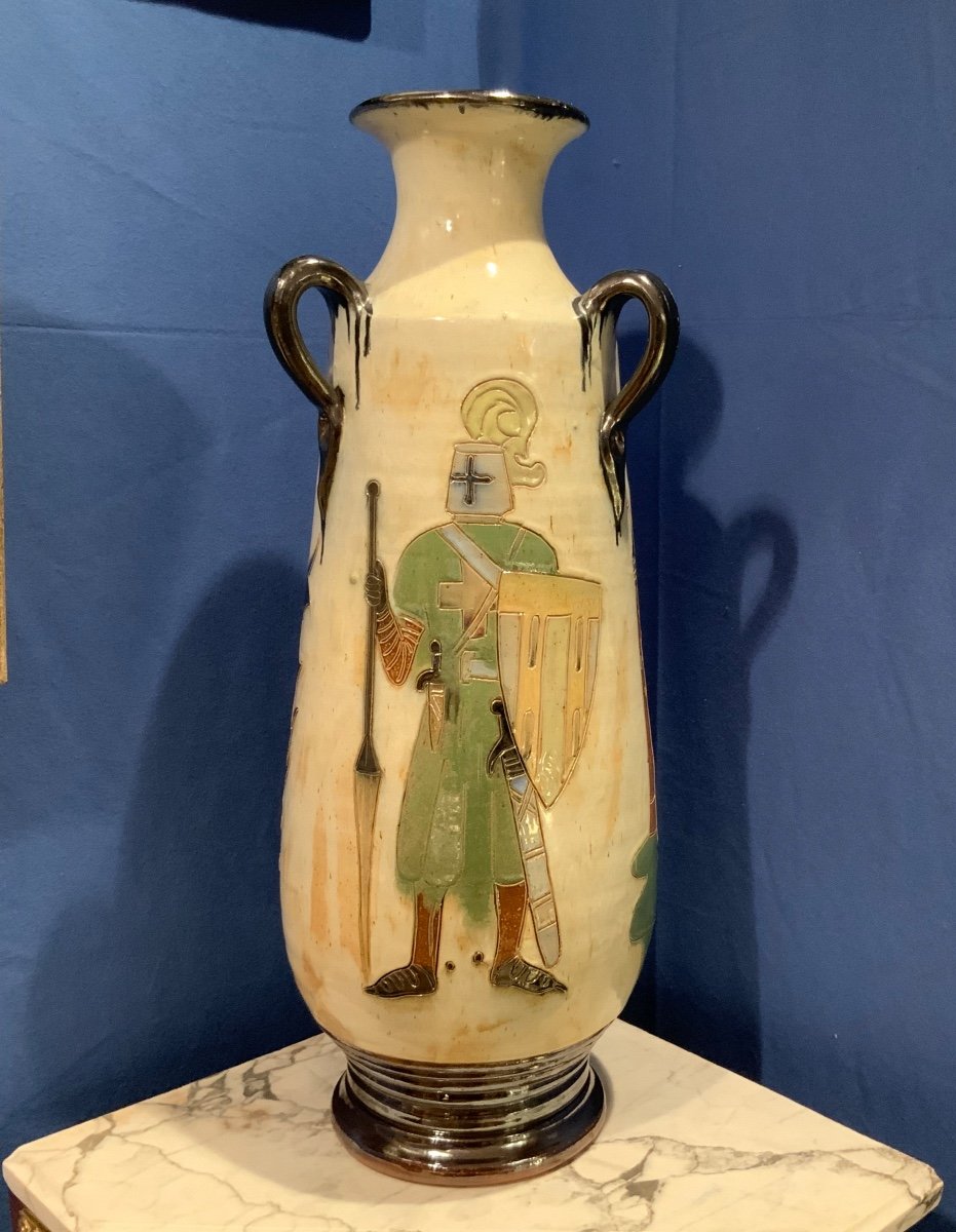Large Vase Signed Roger Guerin - 1896-1954-photo-2