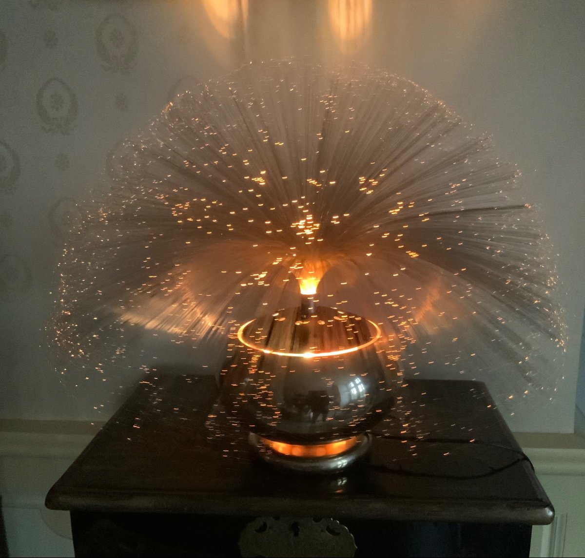 Lampe  Space  Age ,  Design Hans Jurgen Fischer Vers 1970