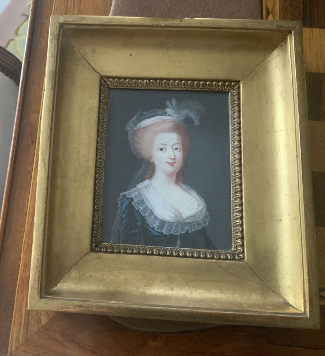 Portraits Of Louis XVI And Marie Antoinette, A Pair Of Late 18th-century Gouache Paintings -photo-4