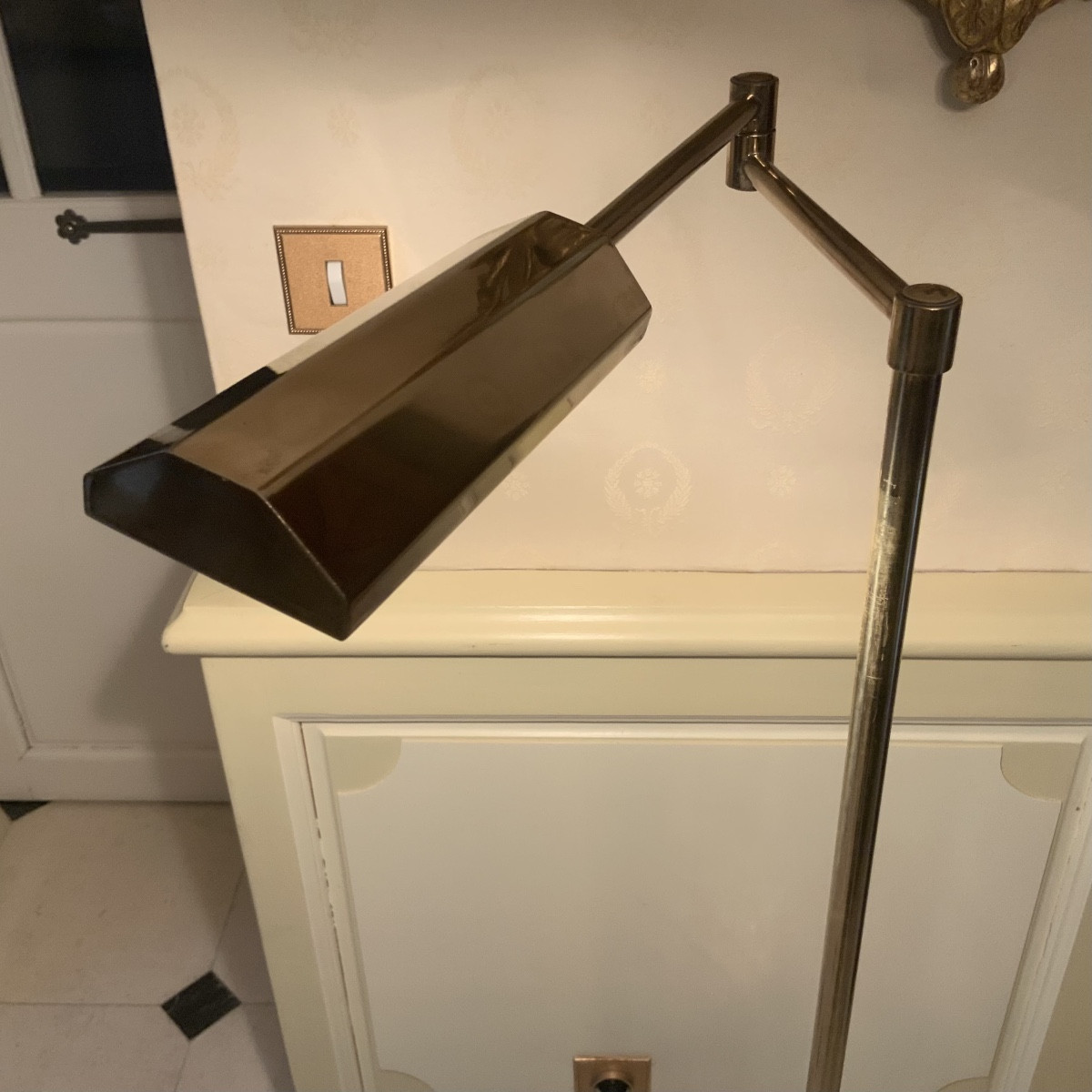Articulated Reading Floor Lamp. Maison Delmas, Montauban-photo-3