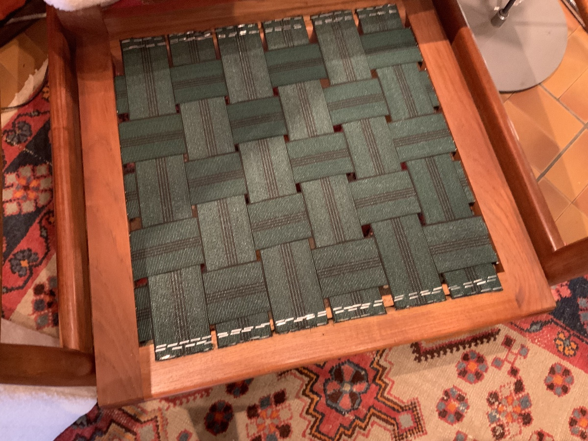 Fauteuil  Scandinave  en  teck  massif -photo-3