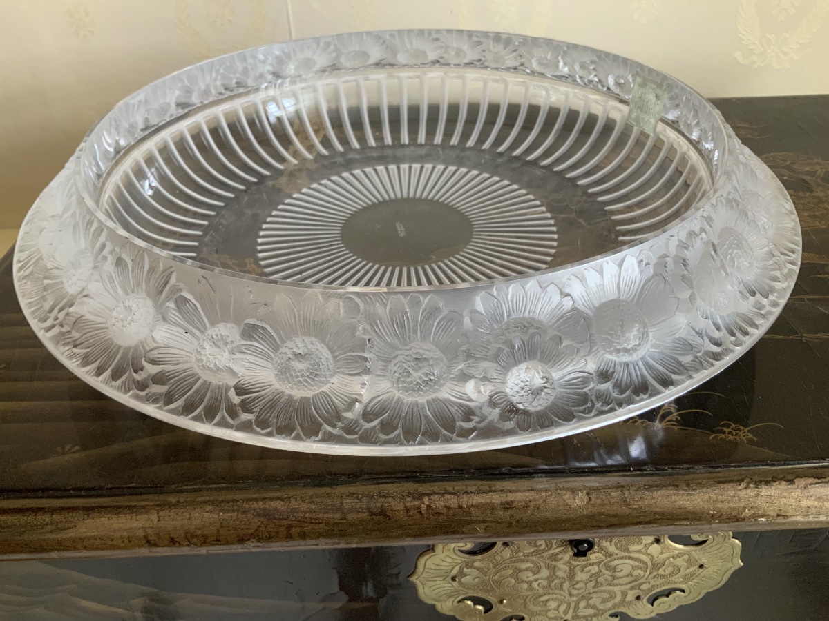 LALIQUE   Coupe  centre  de  table   en   Cristal  -photo-2