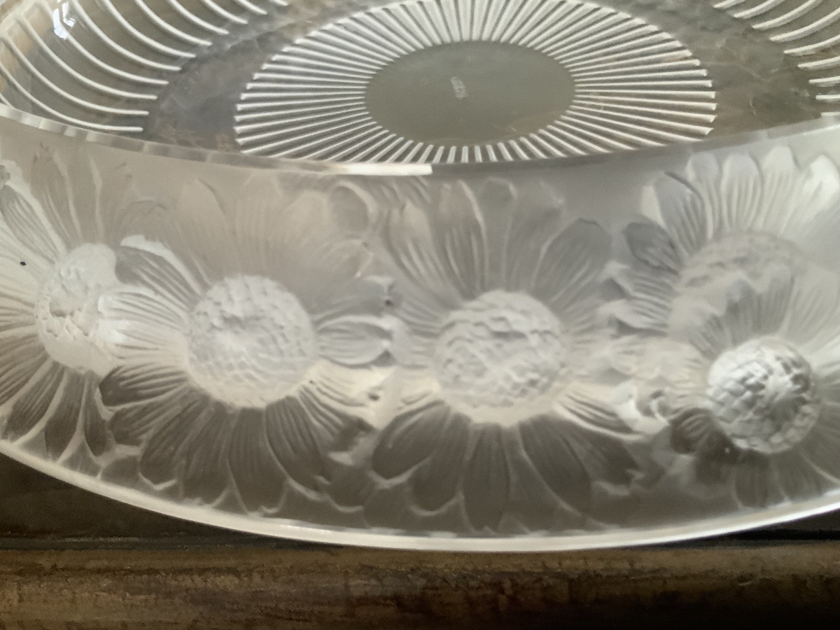 LALIQUE   Coupe  centre  de  table   en   Cristal  -photo-3