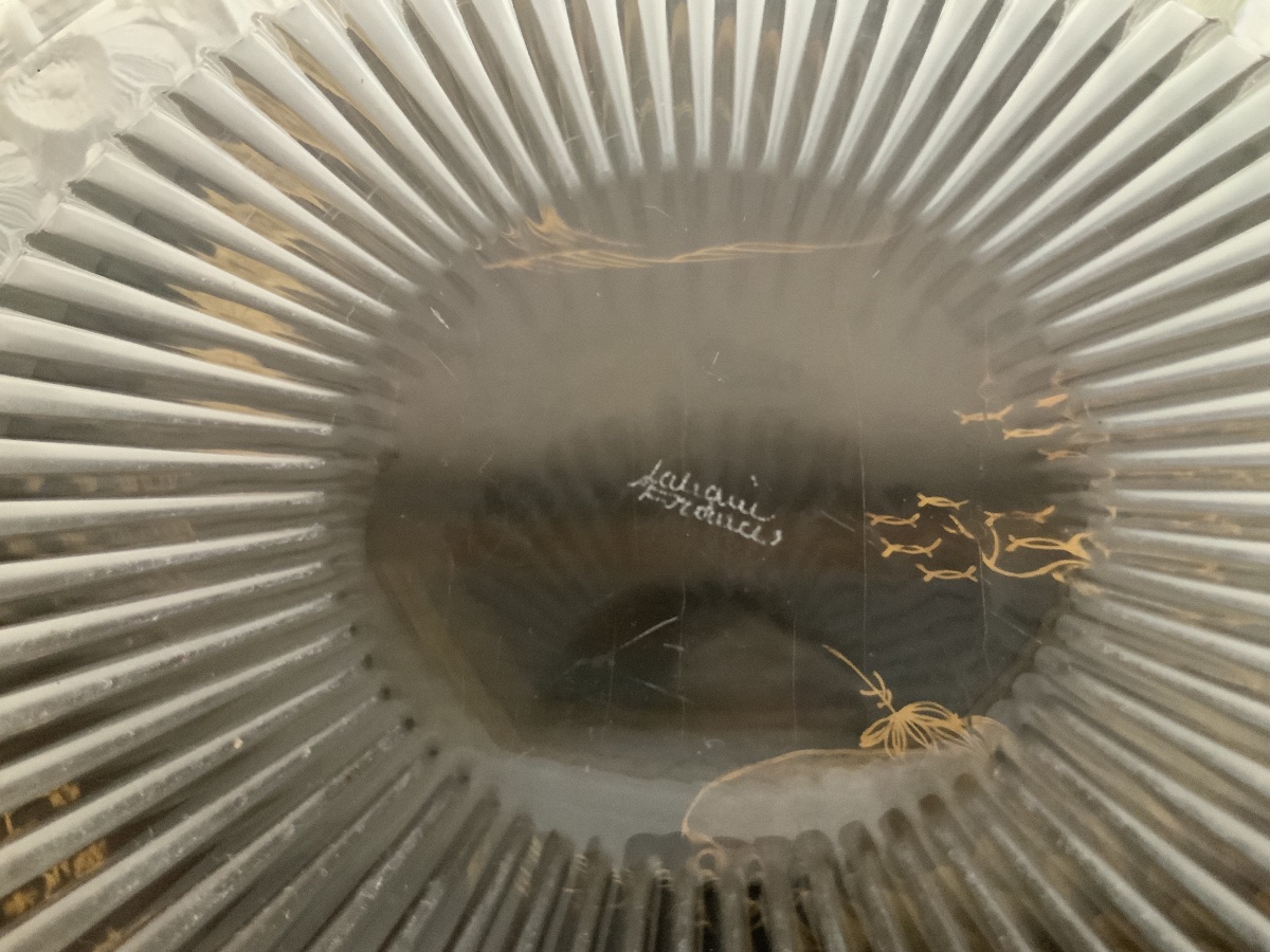 LALIQUE   Coupe  centre  de  table   en   Cristal  -photo-2