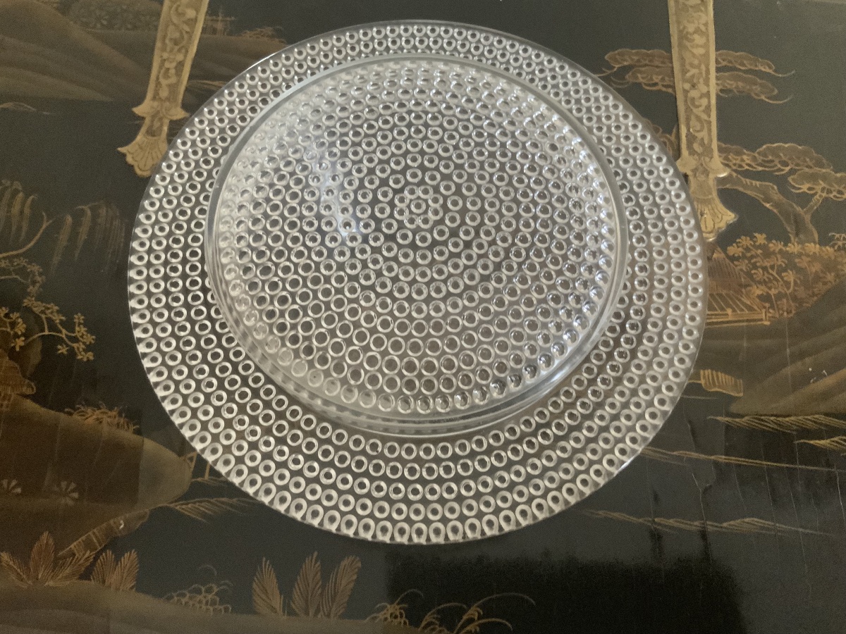 René Lalique.  Butter Dish  With  Lid, "nippon" Design-photo-2