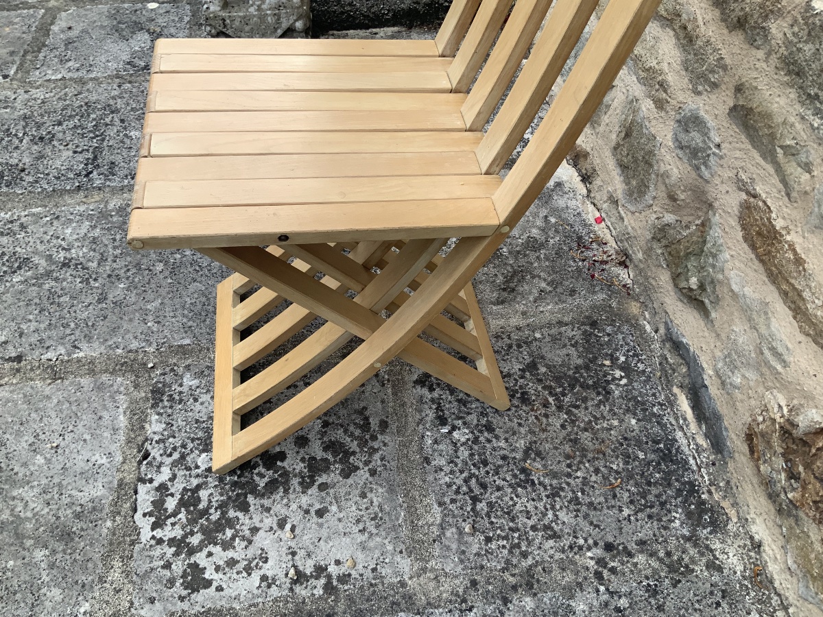 Tomasa Folding Chair By Simon Gavina, Circa 1980-photo-3