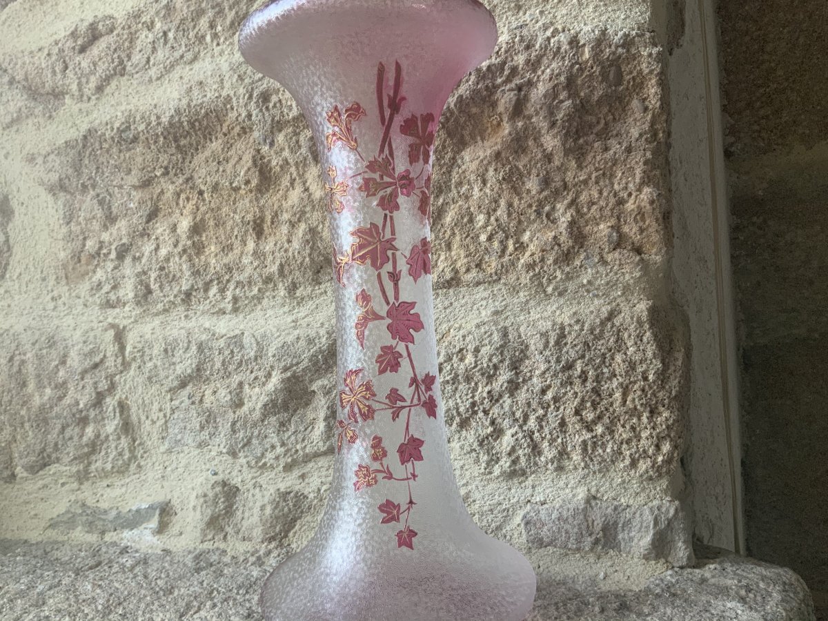 Vase  à  Collerette  En  Cristal  St  Louis-photo-2