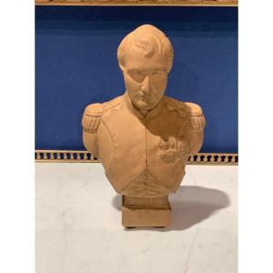 Bust Of Napoleon In Patinated Plaster Terracotta