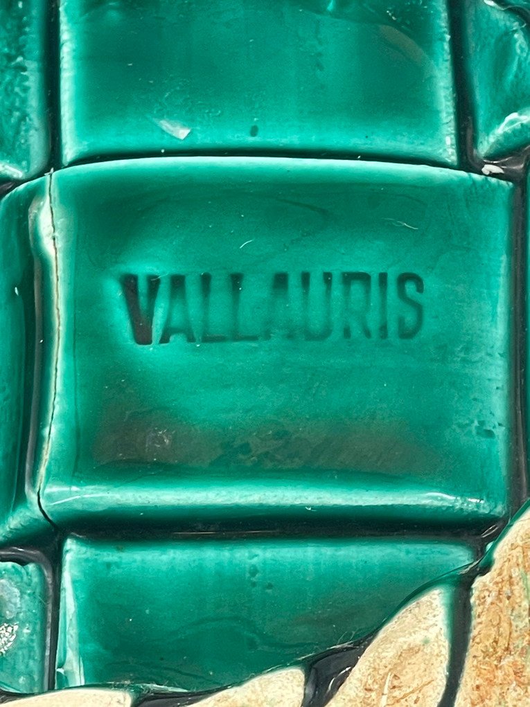 Ceramic Cup From Vallauris Decorated With Lemons.-photo-1