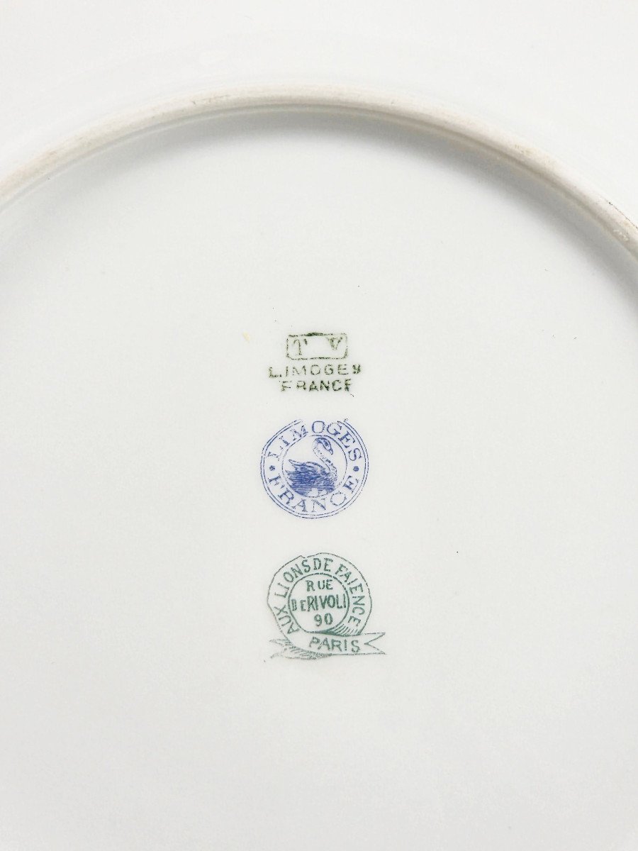 Service De Table En Porcelaine De Limoges, Maison Raynaud, époque Art Déco, 55 Pièces.-photo-1