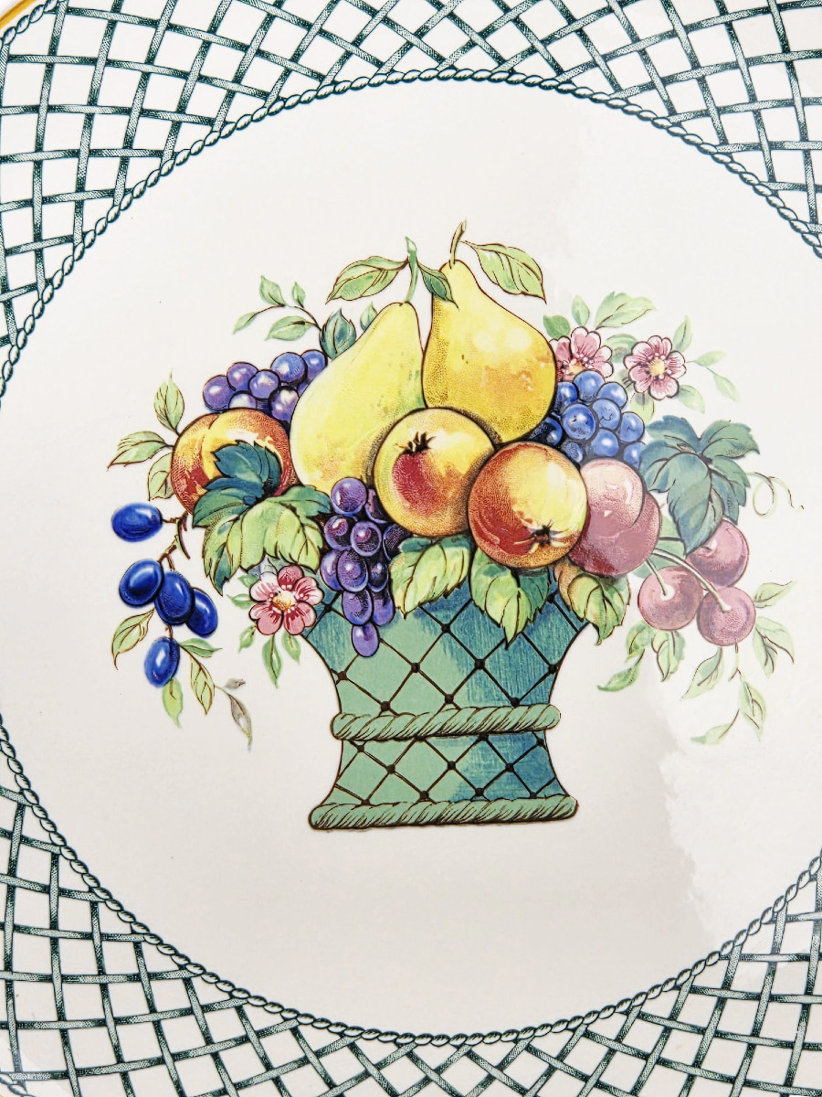 Partie De Service En Vitro-porcelaine De Villeroy Et Boch, Modèle Basket, 41 Pièces.-photo-1