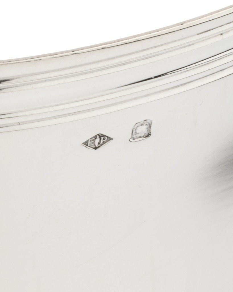  Large Monogrammed Solid Silver Cup, Puiforcat Goldsmith-photo-2