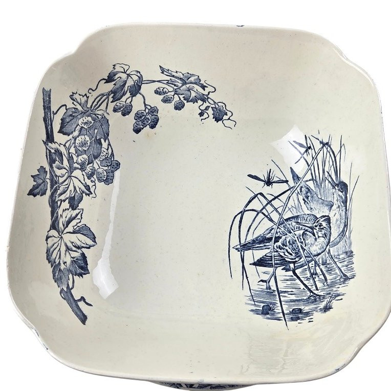 Pexonne Earthenware Dinner Service, Late 19th Century, 73 Pieces.-photo-3