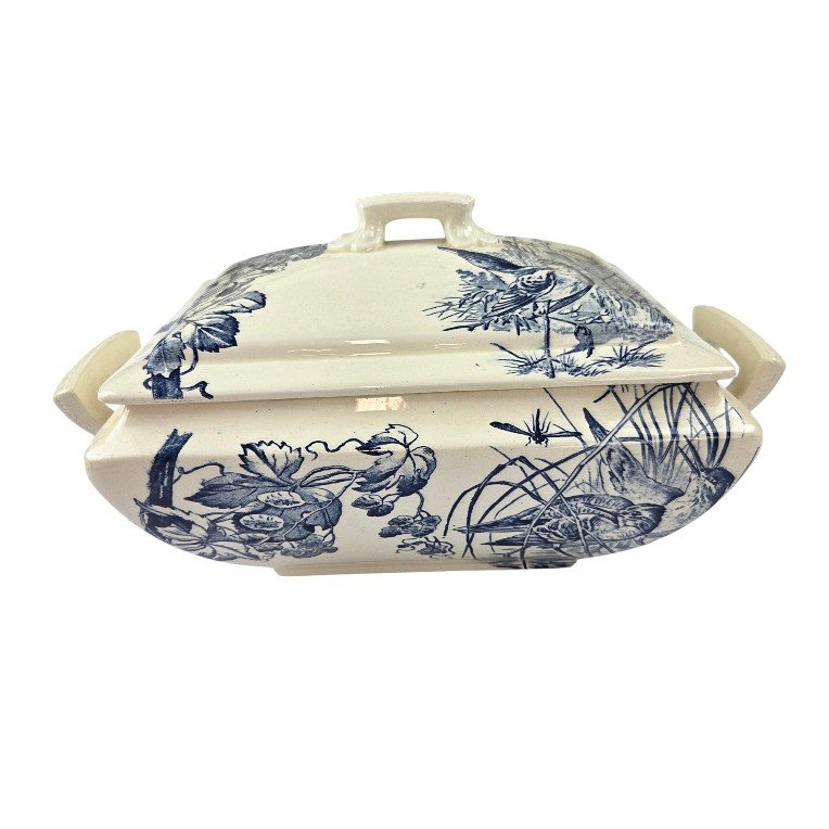 Pexonne Earthenware Dinner Service, Late 19th Century, 73 Pieces.-photo-4