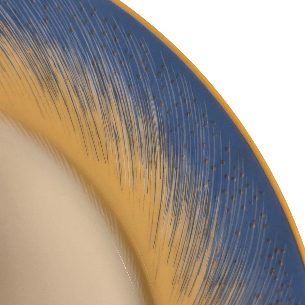 Porcelain Cake Service, Hermès Paris, 13 Pieces.-photo-3