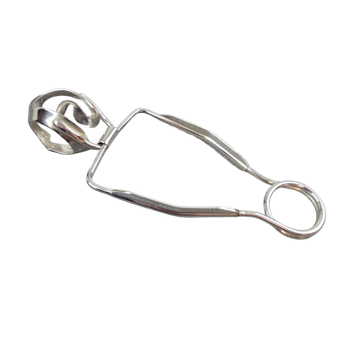 Ensemble de 12 pinces à escargot en métal argenté, orfèvre Ercuis.-photo-2