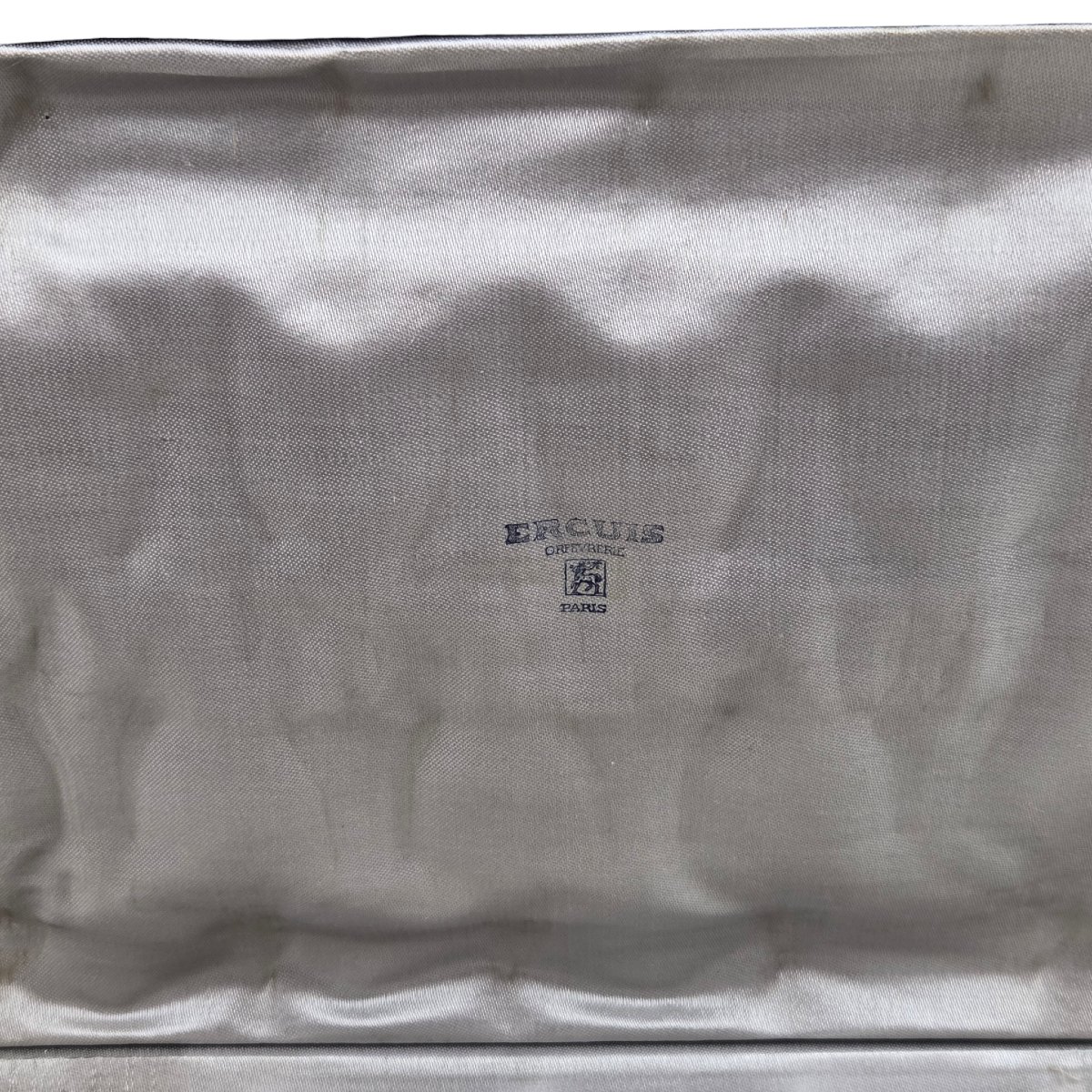 Ensemble de 12 pinces à escargot en métal argenté, orfèvre Ercuis.-photo-1