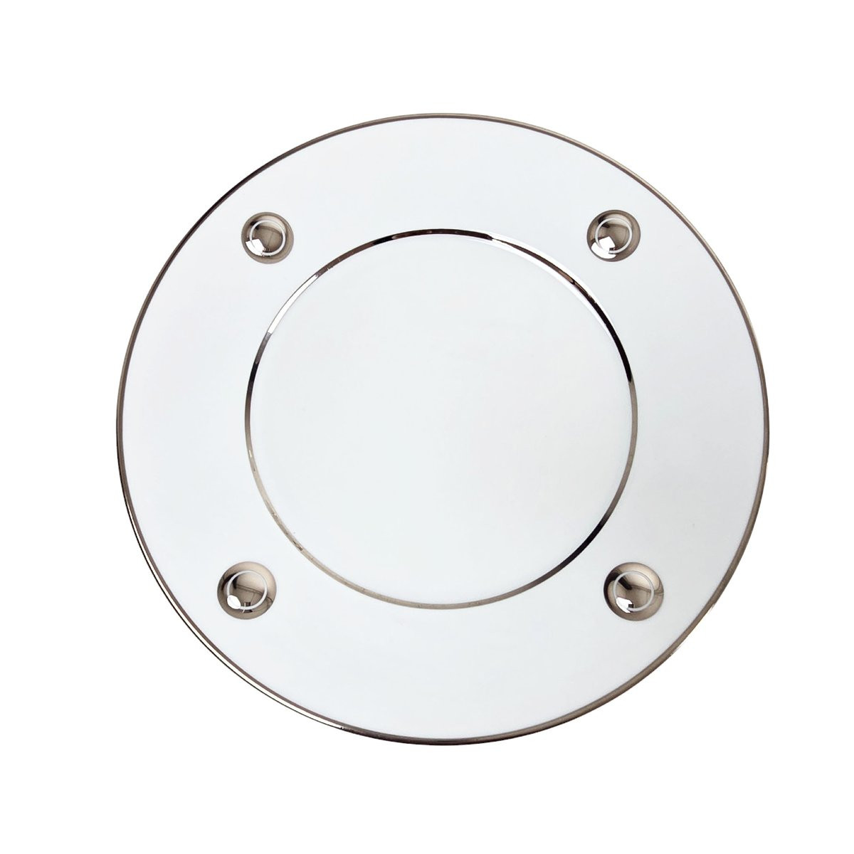 Suite de 12 assiettes de présentation en porcelaine de Limoges, maison Bernardaud, modèle Ithaq-photo-3