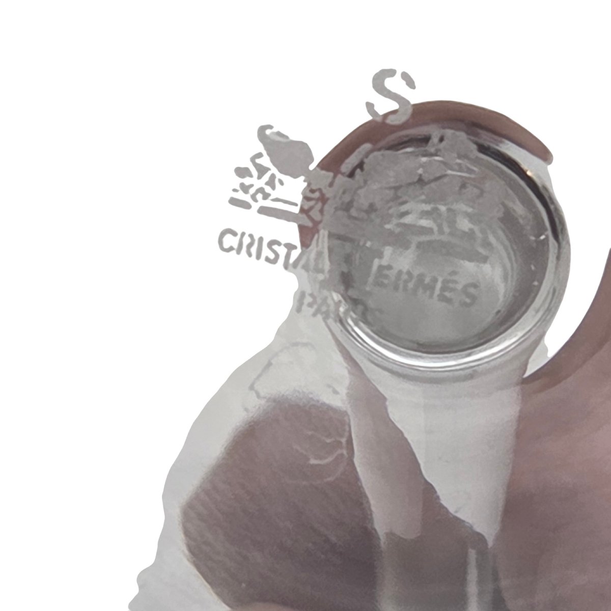 Service de verres en cristal de Saint Louis pour Hermès Paris, modèle Rythme, 18 pièces.-photo-3