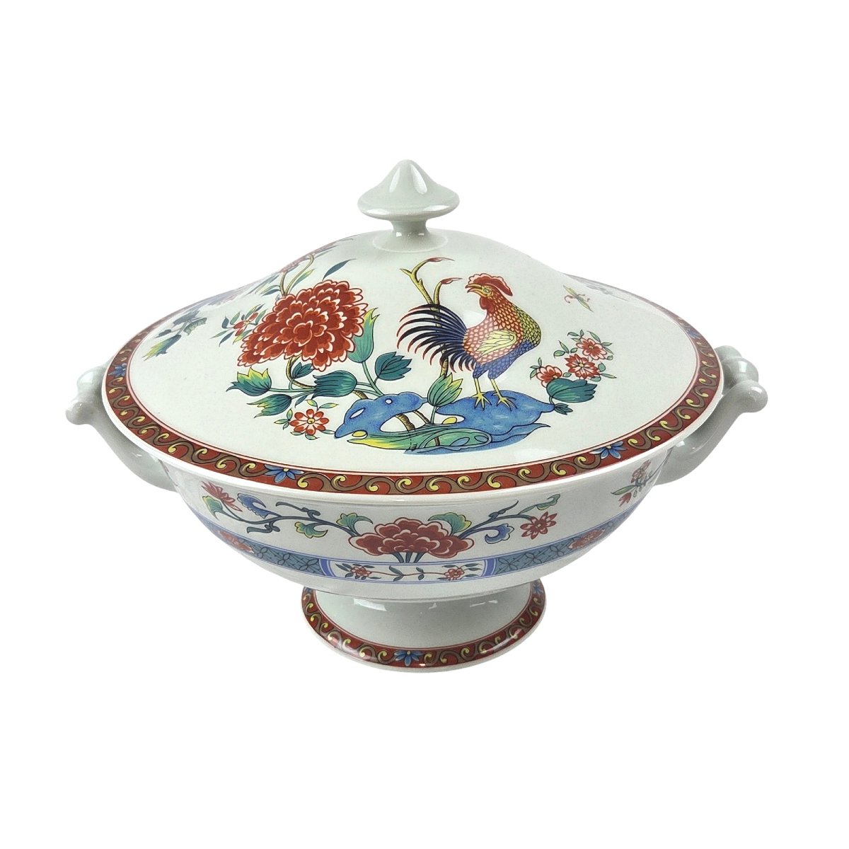 Part Of A Limoges Porcelain Dinner Service, "au Coq" Pattern, Haviland Company, 40 Pieces.-photo-2