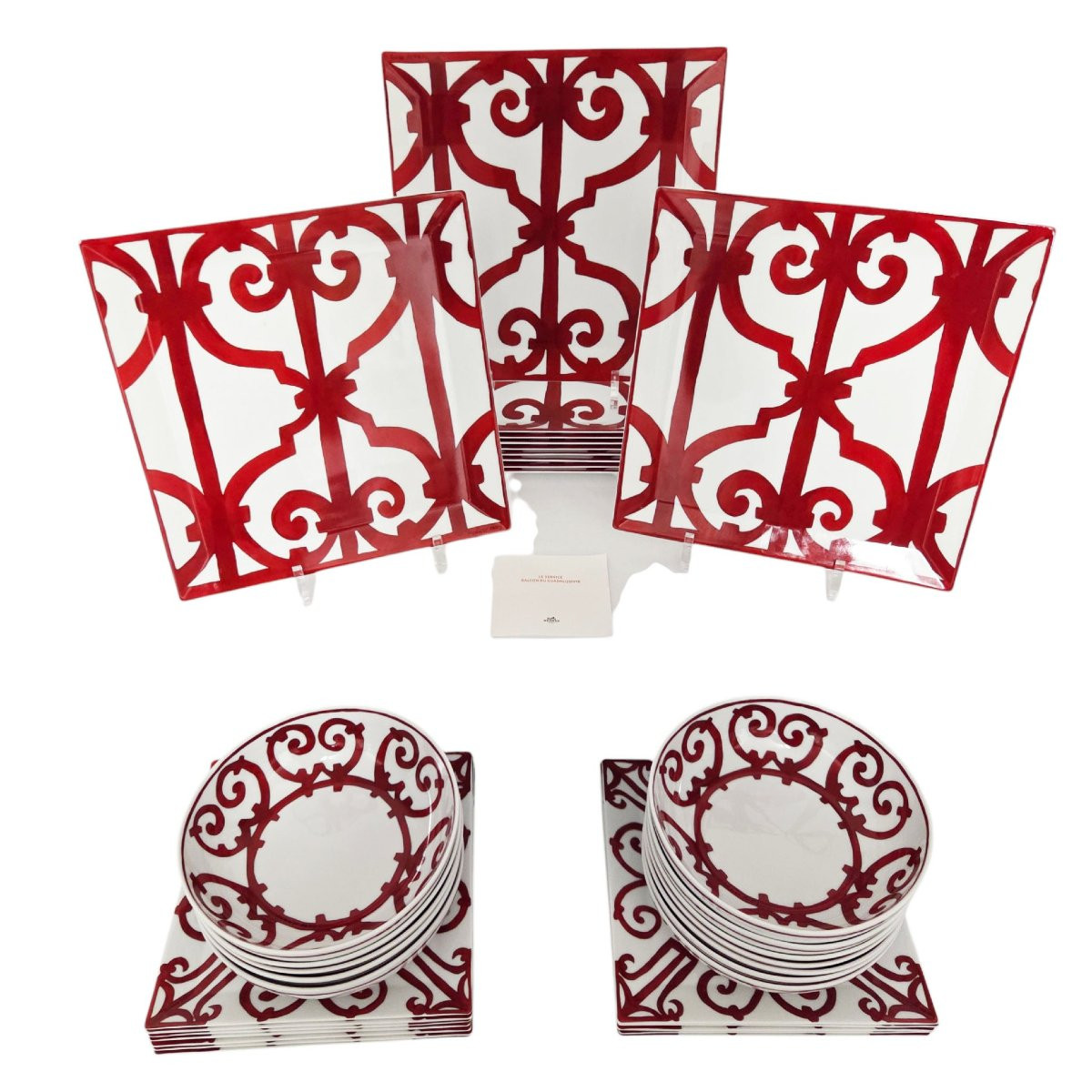 Porcelain Dinner Service, Hermès Paris, "balcons Du Guadalquivi" Model-photo-3