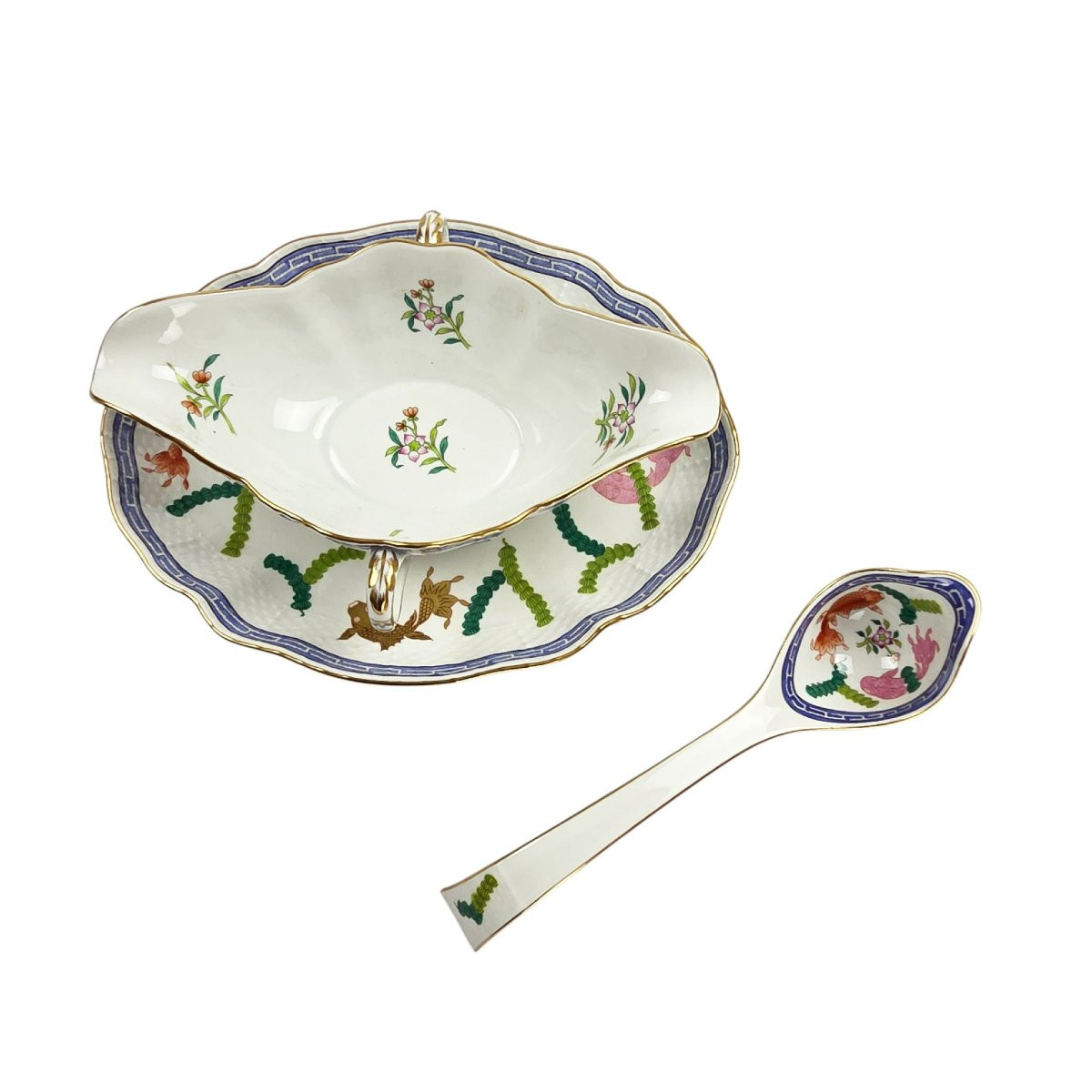 Herend Porcelain Dinner Service, Model “po”, 41 Pieces.-photo-4
